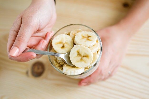 A delicious banan snack.